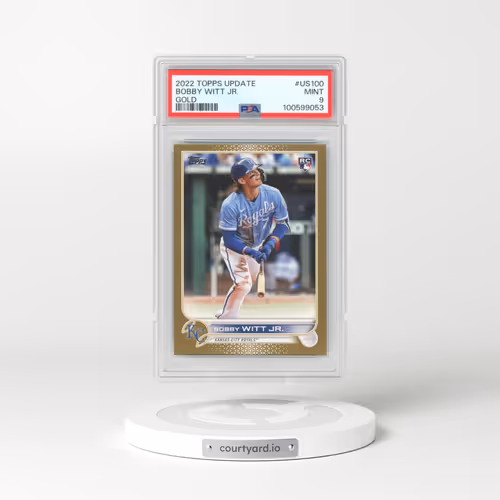 2022 Topps Update #US100 Bobby Witt Jr. - Gold (PSA 9 MINT)