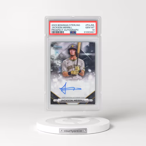 2023 Bowman Sterling Prospect Autographs #PAJML Jackson Merrill (PSA 10 GEM MINT)