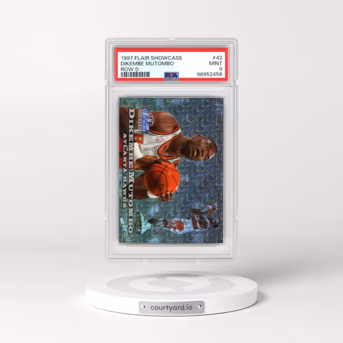 1997 Flair Showcase #42 Dikembe Mutombo - Row 0 (PSA 9 MINT)