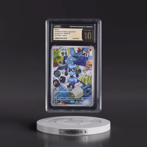 2023 Scarlet ex #086/078 Riolu - Art Rare Holo (CGC 10 PRISTINE)