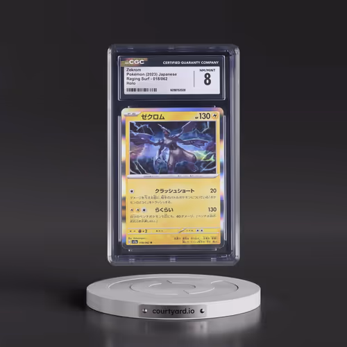 2023 Raging Surf #018/062 Zekrom - Holo (CGC 8 NM-MT)