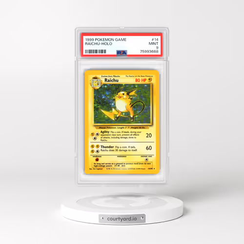 1999 Base Set #14 Raichu - Holo (PSA 9 MINT)