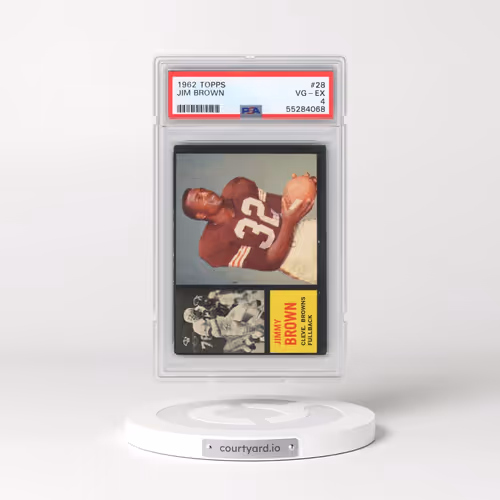 1962 Topps #28 Jim Brown (PSA 4 VG-EX)