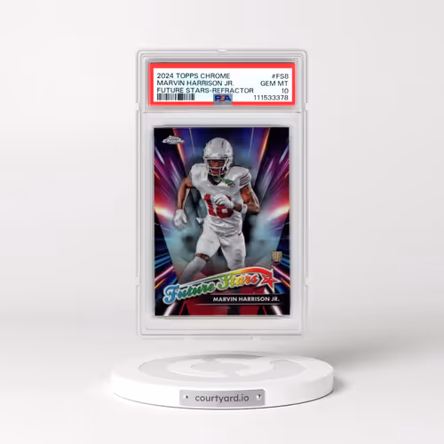 2024 Topps Chrome Future Stars #FS8 Marvin Harrison Jr. - Refractor (PSA 10 GEM MINT)