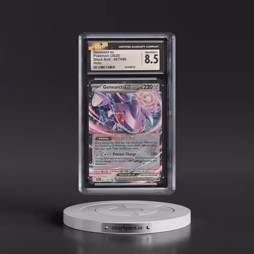 2025 Pokémon Blk EN-Black Bolt #067 Genesect EX - Holo (CGC 8.5 NM-MT+)