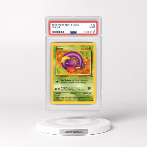 1999 Pokémon Fossil #46 Ekans (PSA 9 MINT)