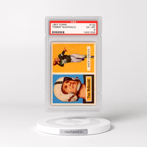 1957 Topps #124 Tommy McDonald (PSA 6 EX-MT)
