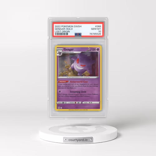 2022 Pokémon Sword & Shield Lost Origin #066 Gengar - Holo (PSA 10 GEM MINT)