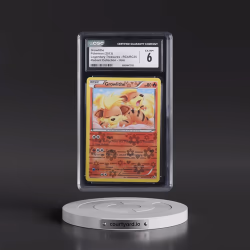 2013 Legendary Treasures #RC4/RC25 Growlithe - Radiant Collection Holo (CGC 6 EX-NM)