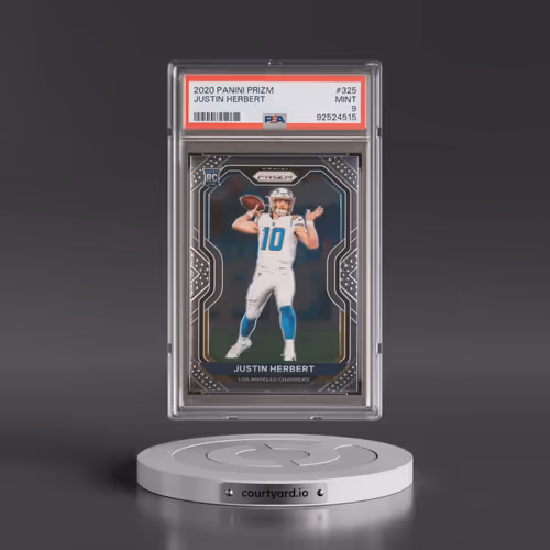 2020 Panini Prizm #325 Justin Herbert (PSA 9 MINT)