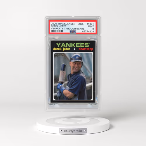 2020 Topps Transcendent Collection VIP Party Derek Jeter Through the Years #1971 Derek Jeter (PSA 9 MINT)