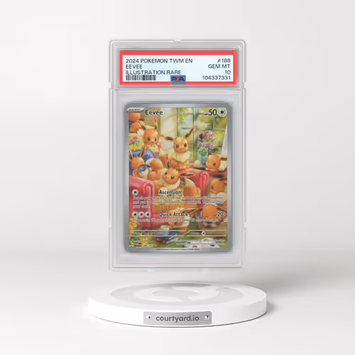2024 Pokémon Twm EN-Twilight Masquerade #188 Eevee - Illustration Rare (PSA 10 GEM MINT)