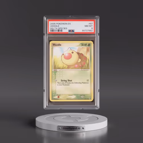 2005 Pokémon EX Delta Species #87 Weedle (PSA 8 NM-MT)