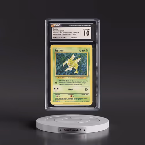 2023 Pokémon CLV-Trading Card Game Classic Venusaur & Lugia EX Deck #006 Scyther (CGC 10 GEM MINT)