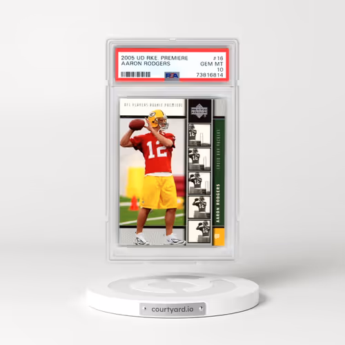 2005 Upper Deck Rookie Premiere #16 Aaron Rodgers (PSA 10 GEM MINT)