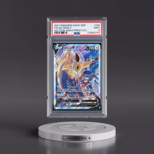 2021 Pokémon Swsh Black Star Promo #183 Jolteon V - Holo Full Art Jolteon Vmax Premium Collection (P