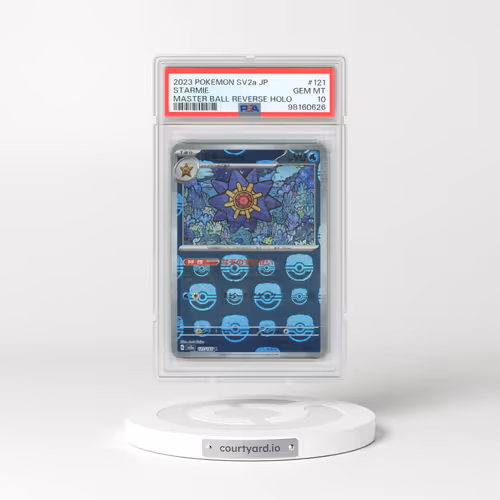 2023 Pokémon Sv2a-Pokemon 151 #121 Starmie - Reverse Holo Master Ball (PSA 10 GEM MINT)