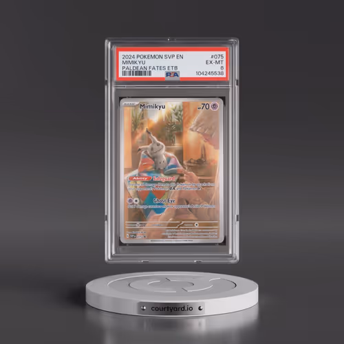 2024 Pokémon Svp EN-SV Black Star Promo #075 Mimikyu - Paldean Fates Elite Trainer Box (PSA 6 EX-MT)