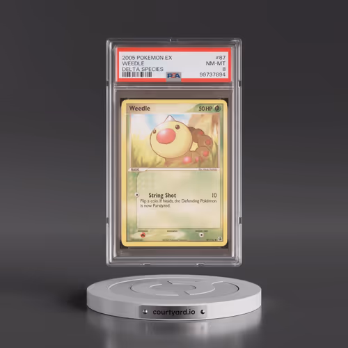 2005 Pokémon EX Delta Species #87 Weedle (PSA 8 NM-MT)