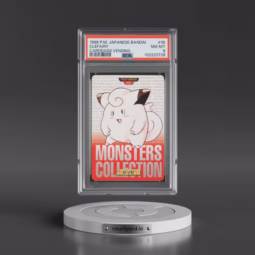 1996 Pokémon Bandai Carddass Vending #35 Clefairy (PSA 8 NM-MT)