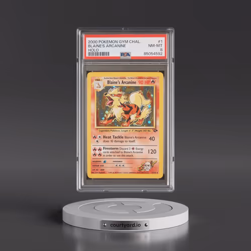 2000 Pokémon Gym Challenge #1 Blaine's Arcanine - Holo (PSA 8 NM-MT)