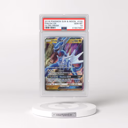 2018 Pokémon Sun & Moon Ultra Prism #100 Dialga GX - Holo (PSA 10 GEM MINT)