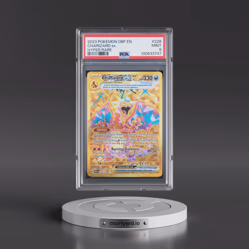 2023 Pokémon Obf EN-Obsidian Flames #228 Charizard EX - Holo Hyper Rare (PSA 9 MINT)