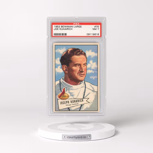 1952 Bowman Large #75 Joe Kuharich (PSA 7 NM)