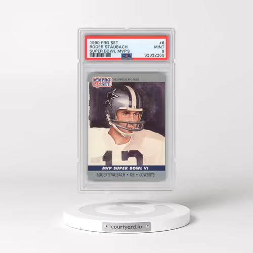 1990 Pro Set Super Bowl MVP's #6 Roger Staubach (PSA 9 MINT)