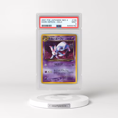 2001 Pokémon Neo 4 #196 Dark Espeon - Holo (PSA 9 MINT)