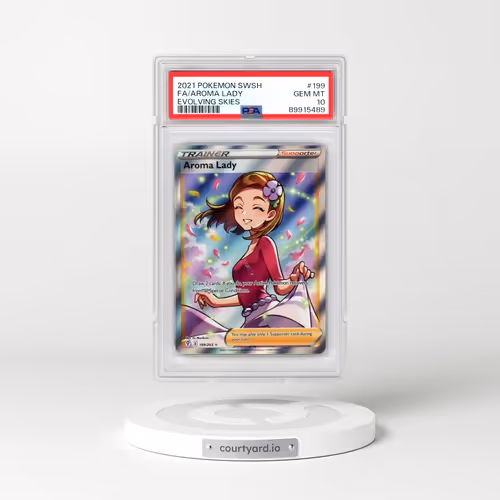 2021 Pokémon Sword & Shield Evolving Skies #199 Aroma Lady - Full Art (PSA 10 GEM MINT)