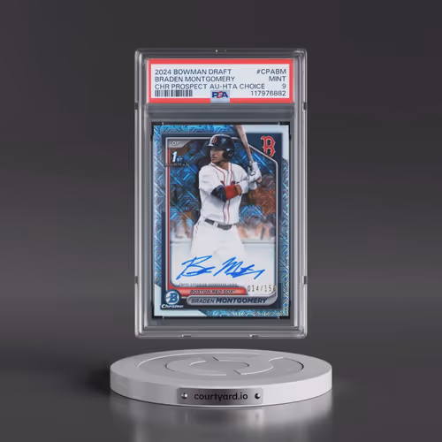 2024 Bowman Draft Chrome Prospect Autographs #CPABM Braden Montgomery - Hta Choice (PSA 9 MINT)