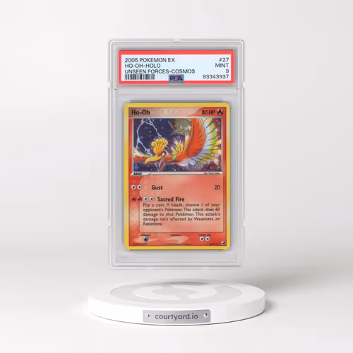 2005 Pokémon EX Unseen Forces #27 HO-Oh - Holo Cosmos (PSA 9 MINT)