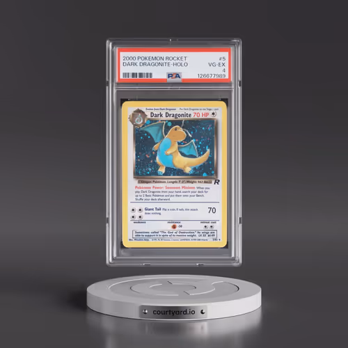 2000 Pokémon Rocket #5 Dark Dragonite - Holo (PSA 4 VG-EX)