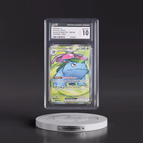 2023 Scarlet & Violet 151 - MEW EN #182/165 Venusaur ex - Ultra Rare Holo (CGC 10 GEM MINT)
