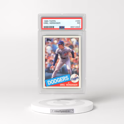 1985 Topps #493 Orel Hershiser (PSA 7 NM)