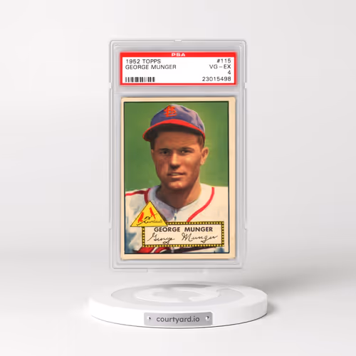1952 Topps #115 George Munger (PSA 4 VG-EX)