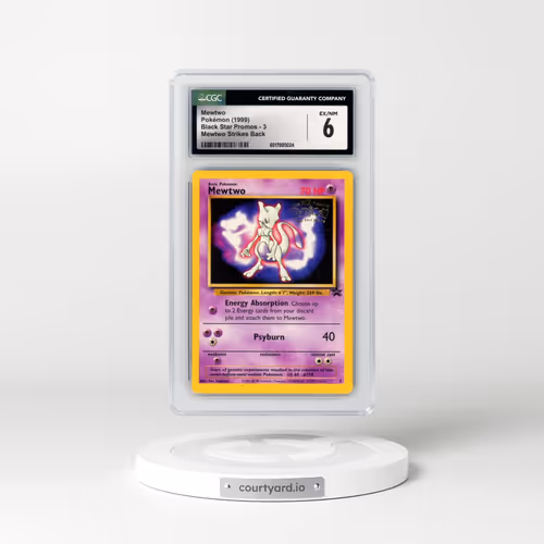 1999 Black Star Promos #3 Mewtwo - Mewtwo Strikes Back (CGC 6 EX-NM)