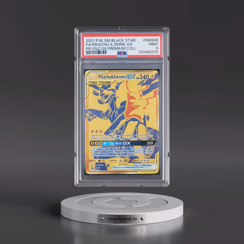 2021 Pokémon SM Black Star Promo #SM248 Pikachu & Zekrom GX - Holo Full Art Pikachu & Zekrom GX Prem