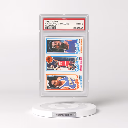 1980 Topps #107 A.English, M.Malone - W.Boynes (PSA 9 MINT)