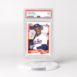 1990 Fleer #548 Sammy Sosa (PSA 9 MINT)
