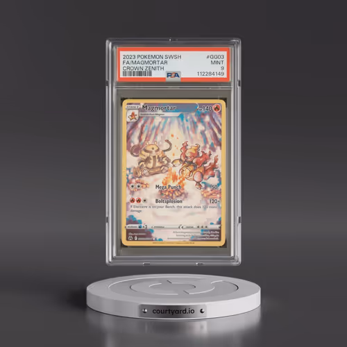2023 Pokémon Sword and Shield Crown Zenith #GG03 Magmortar - Full Art (PSA 9 MINT)