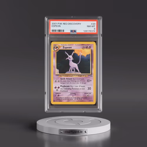 2001 Pokémon Neo Discovery #20 Espeon (PSA 8 NM-MT)