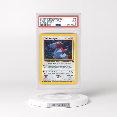 2000 Pokémon Promo Black Star #15 Cool Porygon - Holo (PSA 9 MINT)