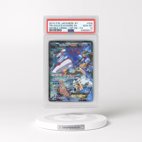 2015 Magma vs. Aqua: Double Crisis #006 Team Aqua's Kyogre EX - 1st Edition Holo (PSA 10 GEM MINT)