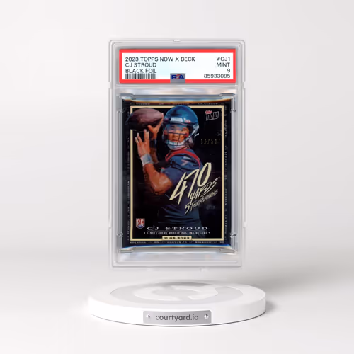 2023 Topps Now X Tyson Beck X C.J. Stroud #CJ1 C.J. Stroud - Black Foil (PSA 9 MINT)