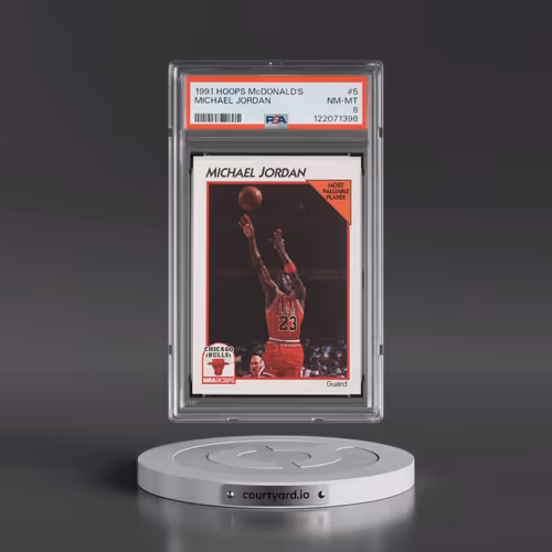 1991 Hoops McDonald's #5 Michael Jordan (PSA 8 NM-MT)