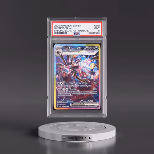 2024 Pokémon Ssp EN-Surging Sparks #240 Hydreigon EX - Holo Special Illustration Rare (PSA 9 MINT)