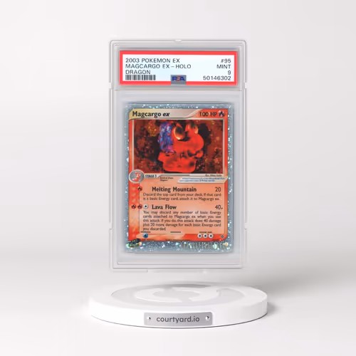 2003 Pokémon EX Dragon #95 Magcargo EX - Holo Holo (PSA 9 MINT)