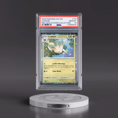 2025 Pokémon Svp EN-SV Black Star Promo #170 Leafeon - Prismatic Evolutions Tech Sticker Collection